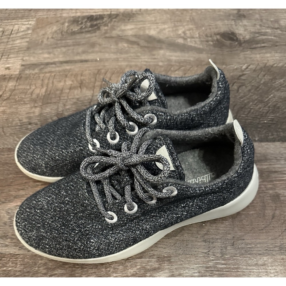 Allbirds Womens WR Wool Runners Gray Wool Casual Shoes Sneakers Lace Up Size 8‎